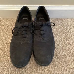 Black Camper Suede Oxford